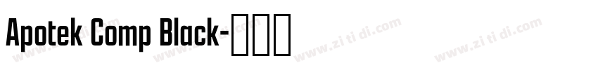 Apotek Comp Black字体转换